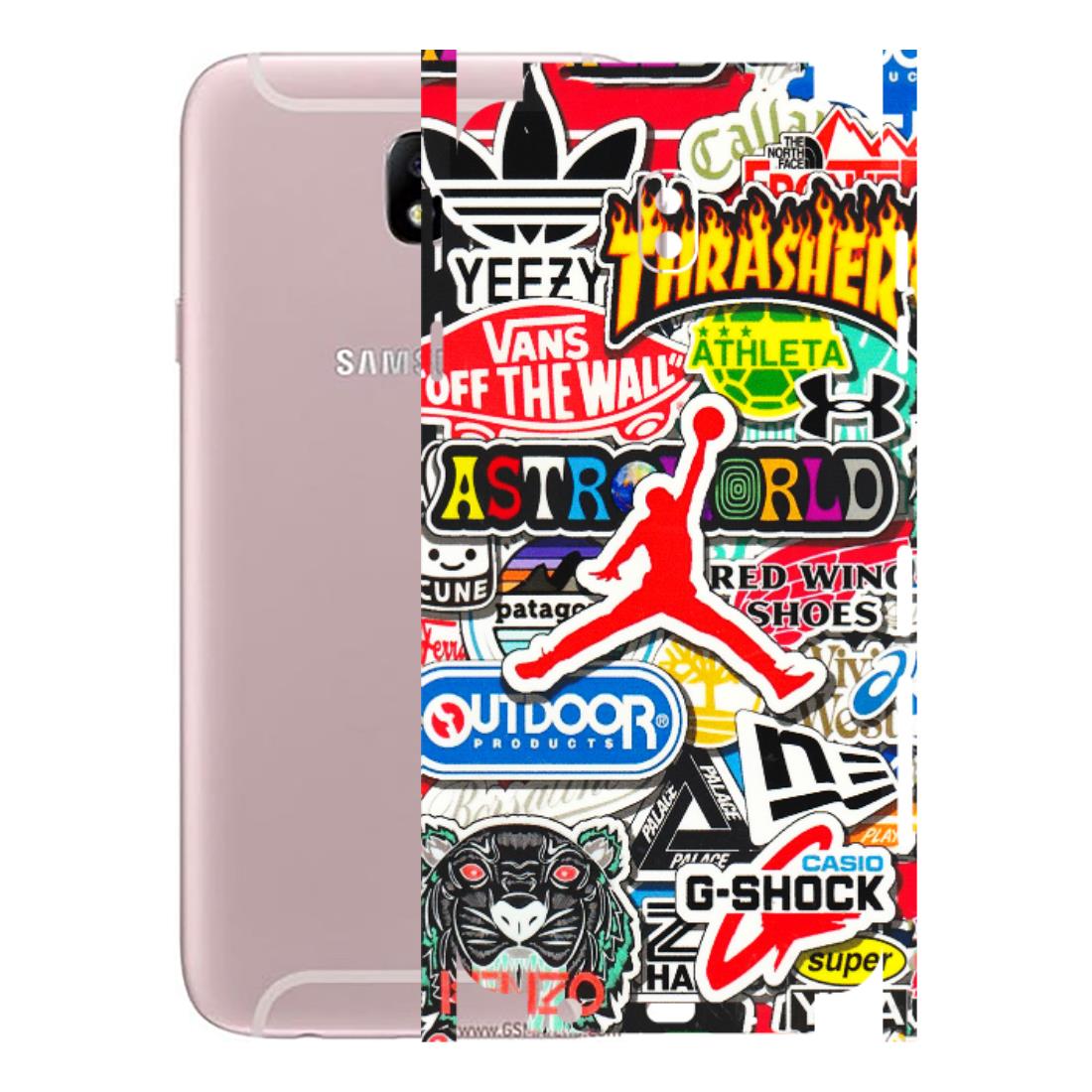 Samsung M/F/Note/Flip and C Phone Skins (All Models) - Multi Brands Sticker Graffiti - 3D Embossed Finish (L-37) Samsung Galaxy J7 Pro