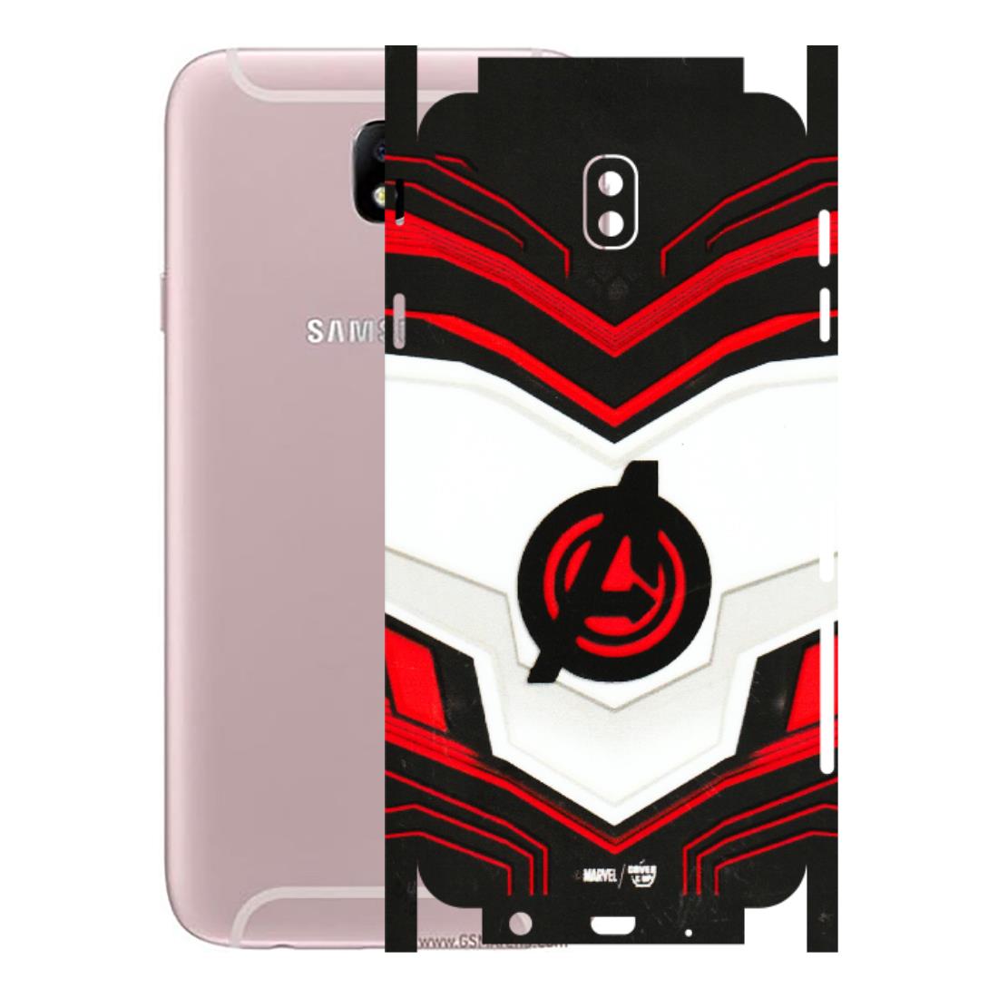 Samsung M/F/Note/Flip and C Phone Skins (All Models) - Avengers Logo - 3D Embossed Finish (L-55) Samsung Galaxy J7 Pro