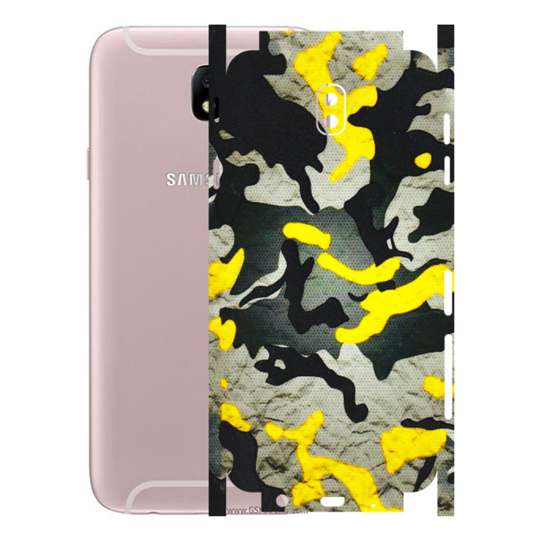 Samsung M/F/Note/Flip and C Phone Skins (All Models) - Yellow Camouflage - 3D Embossed Finish (L-61) Samsung Galaxy J7 Pro