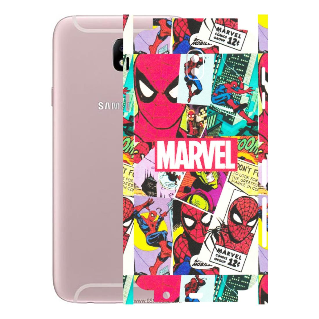 Samsung M/F/Note/Flip and C Phone Skins (All Models) - Marvel Comic Spiderman Grafitti - Matte Finish (M-72) Samsung Galaxy J7 Pro