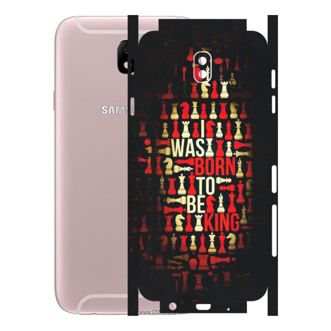 Samsung M/F/Note/Flip and C Phone Skins (All Models) - Born To Be King - Matte Finish (M-73) Samsung Galaxy J7 Pro
