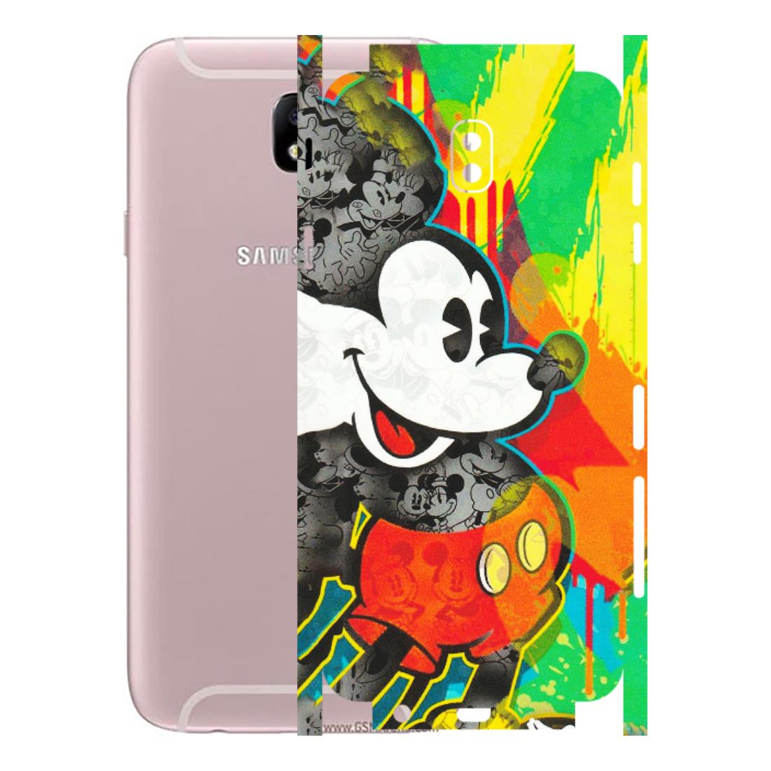 Samsung M/F/Note/Flip and C Phone Skins (All Models) - Multiple Mickey With Colourful Texture - Matte Finish (M-84) Samsung Galaxy J7 Pro