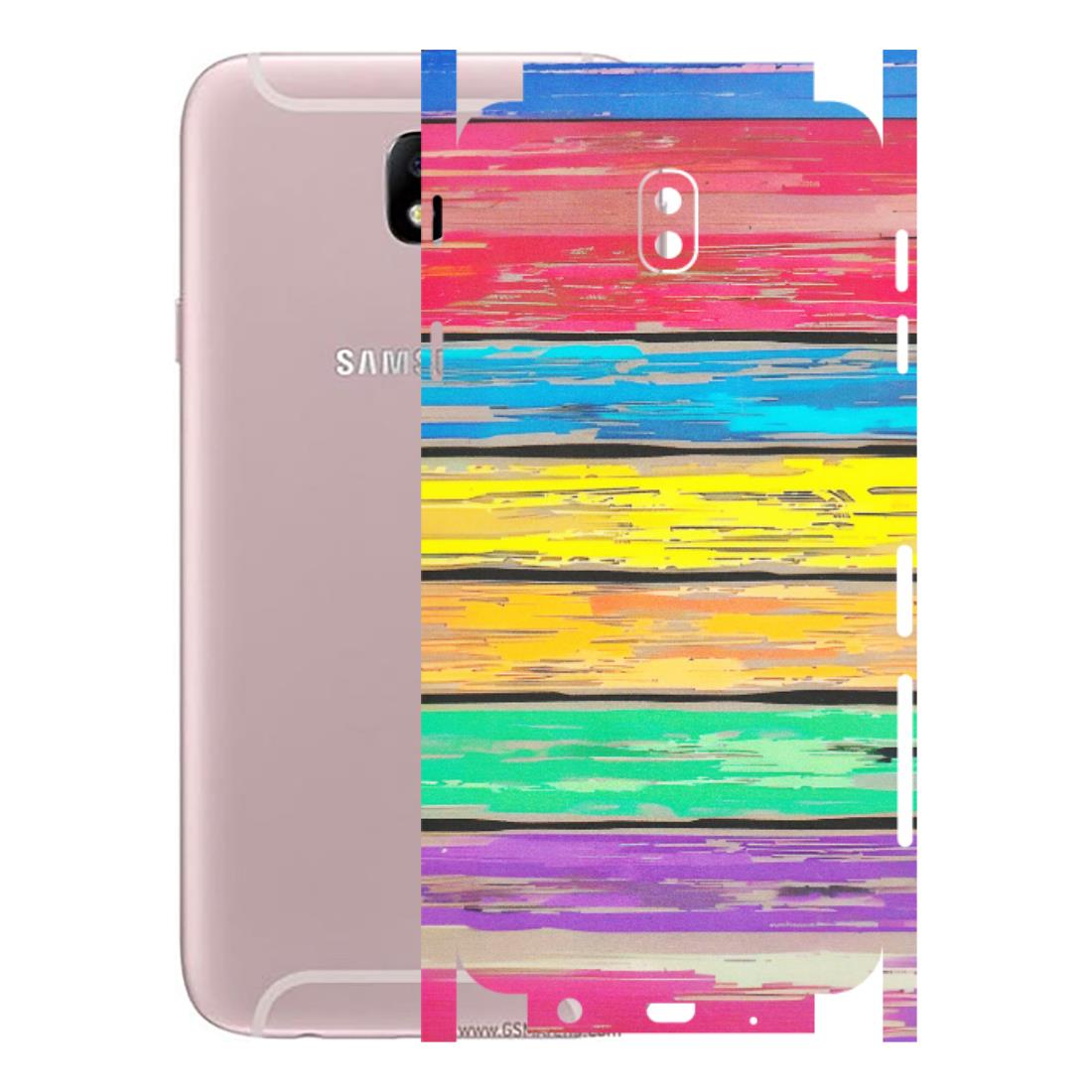Samsung M/F/Note/Flip and C Phone Skins (All Models) - Multi Colour Wooden Wall - Matte Finish (M-96) Samsung Galaxy J7 Pro