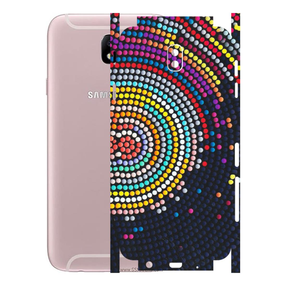 Samsung M/F/Note/Flip and C Phone Skins (All Models) - Rainbow Dot Mandala - Matte Finish (M-97) Samsung Galaxy J7 Pro