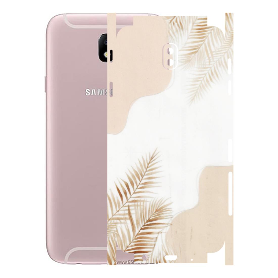 Samsung M/F/Note/Flip and C Phone Skins (All Models) - Gold Petals Abstract - Transparent Finish (T-08) Samsung Galaxy J7 Pro