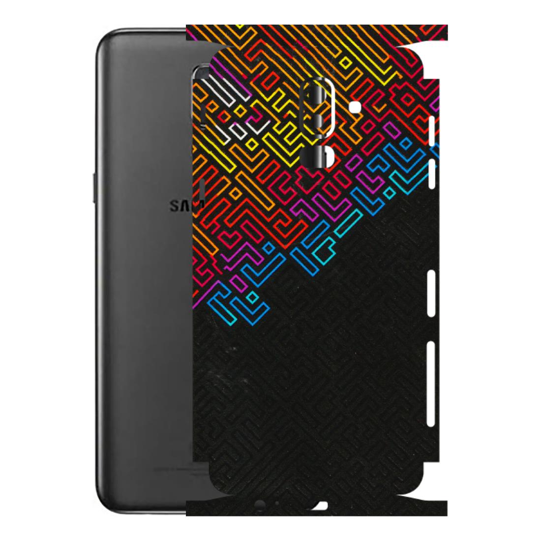 Samsung M/F/Note/Flip and C Phone Skins (All Models) - Dotme Pattern Art - 3D Embossed Finish (L-121) Samsung Galaxy J8 2018