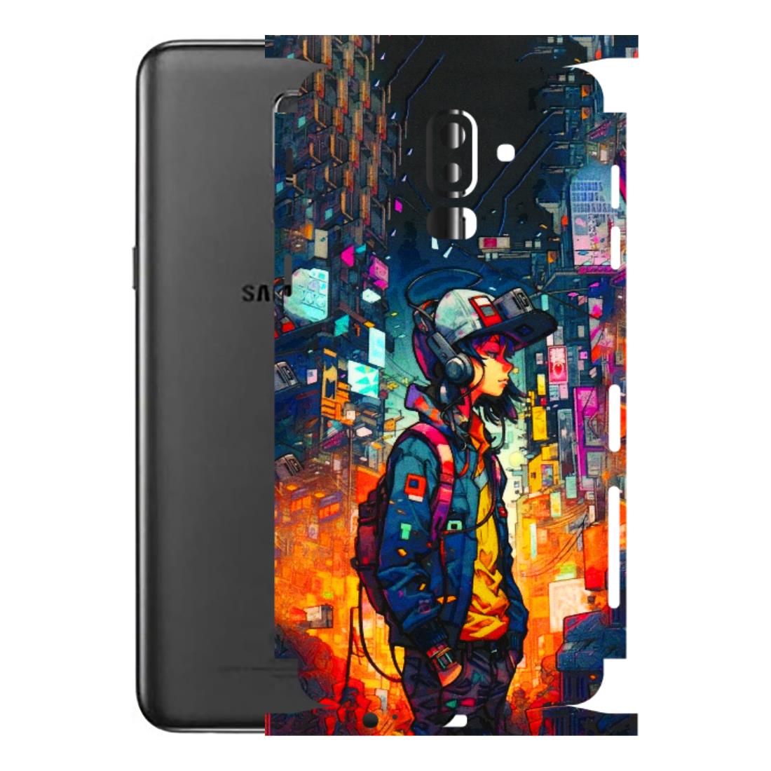 Samsung M/F/Note/Flip and C Phone Skins (All Models) - Street Anime Guy - 3D Embossed Finish (L-158) Samsung Galaxy J8 2018