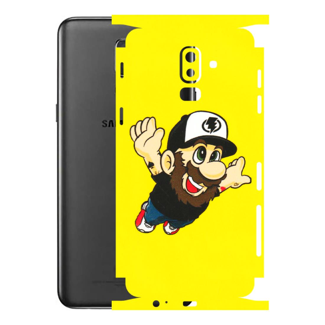 Samsung M/F/Note/Flip and C Phone Skins (All Models) - Flying Beardo - 3D Embossed Finish (L-60) Samsung Galaxy J8 2018