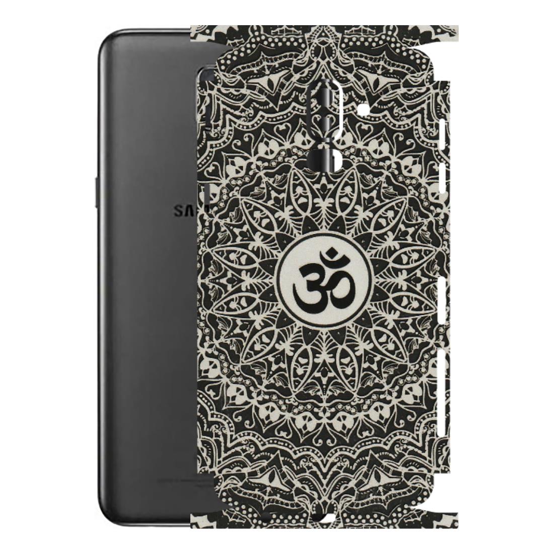 Samsung M/F/Note/Flip and C Phone Skins (All Models) - Aum Elegant Mandala - 3D Embossed Finish (L-62) Samsung Galaxy J8 2018