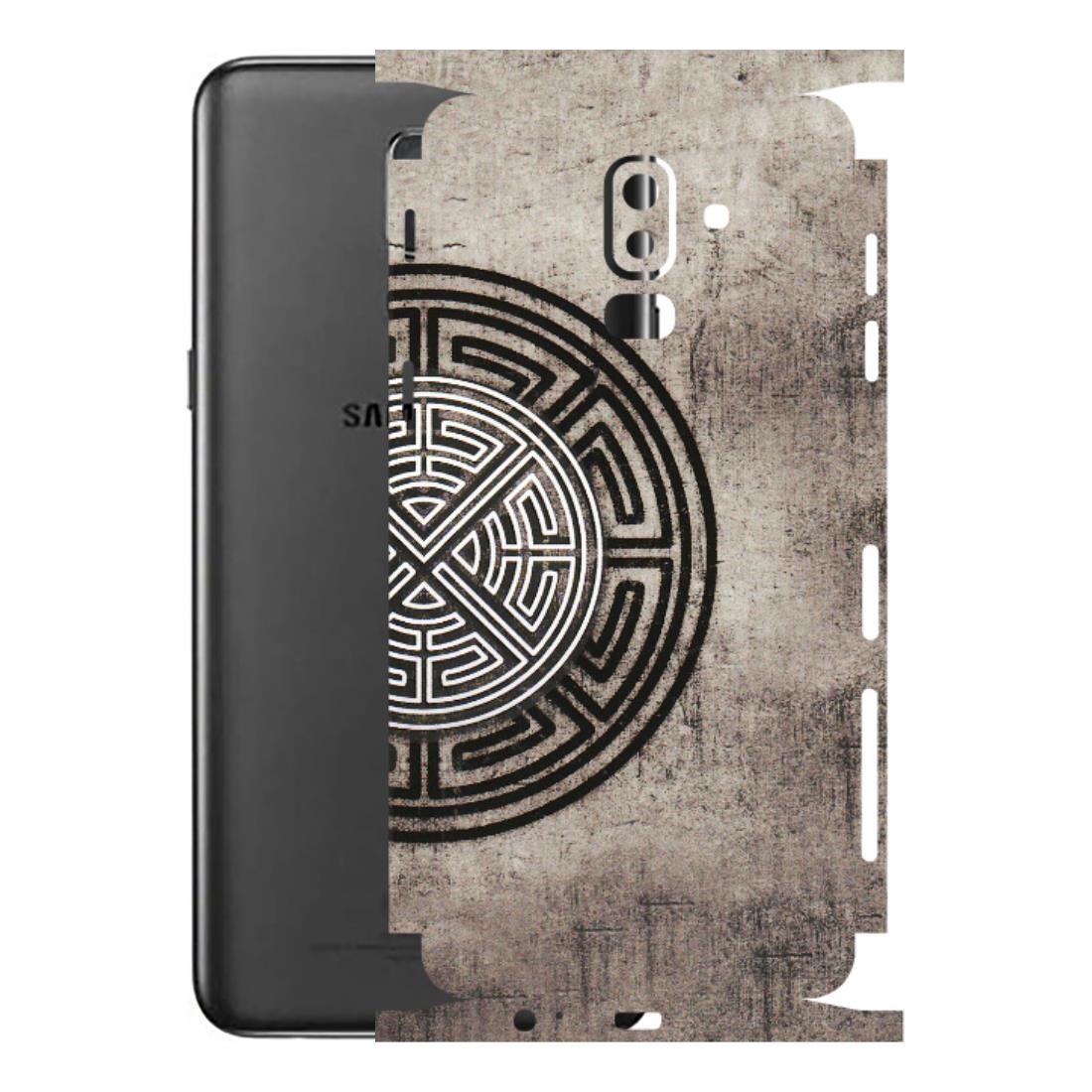 Samsung M/F/Note/Flip and C Phone Skins (All Models) - Mysterious Circular Design - 3D Embossed Finish (L-63) Samsung Galaxy J8 2018
