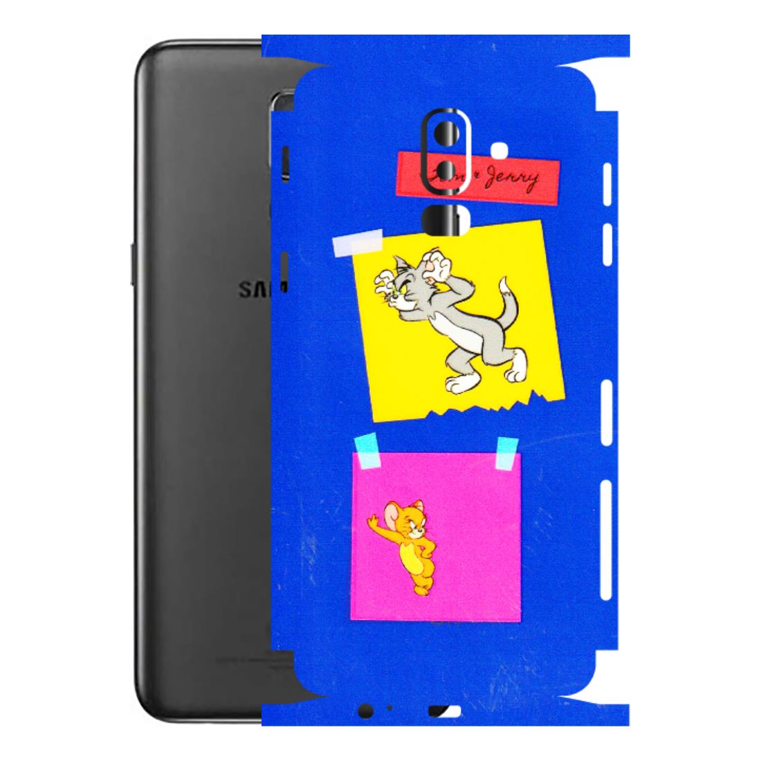 Samsung M/F/Note/Flip and C Phone Skins (All Models) - Tom N Jerry Sticky Notes - 3D Embossed Finish (L-88) Samsung Galaxy J8 2018