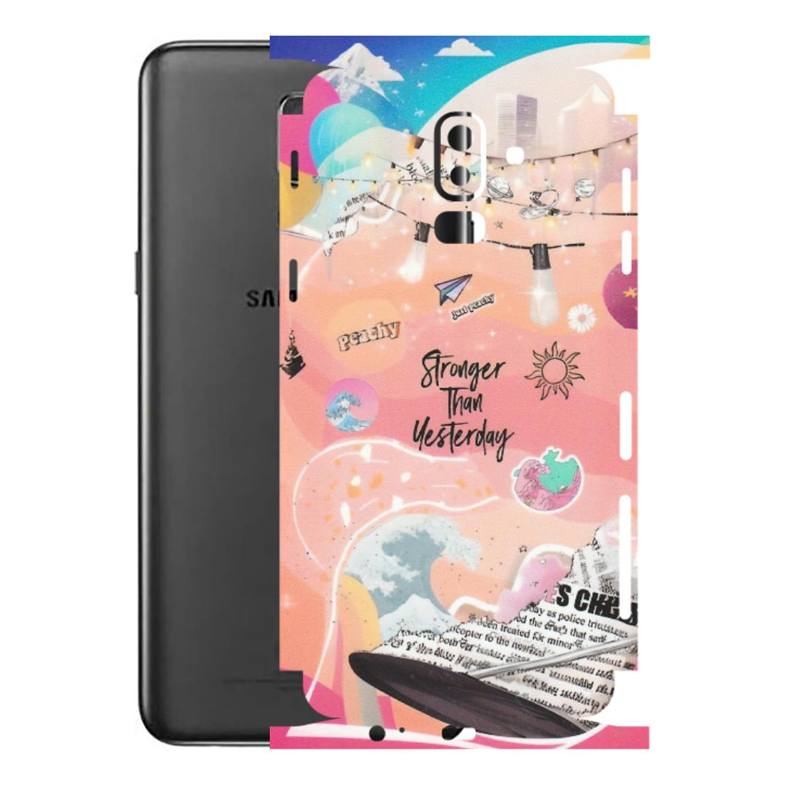 Samsung M/F/Note/Flip and C Phone Skins (All Models) - Stronger Then Yesterday - Matte Finish (M-128) Samsung Galaxy J8 2018
