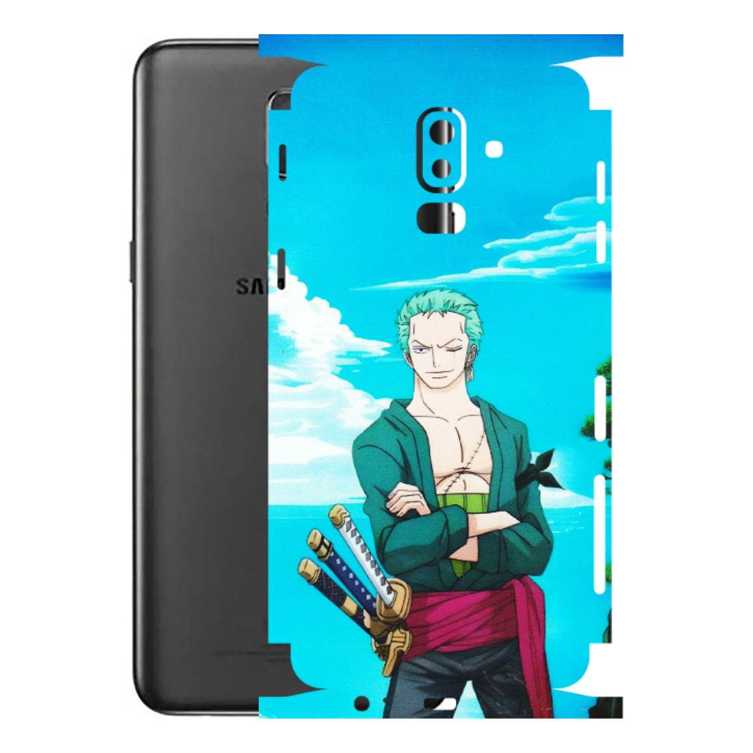 Samsung M/F/Note/Flip and C Phone Skins (All Models) - Cool Swordman Zoro Anime - Matte Finish (M-143) Samsung Galaxy J8 2018