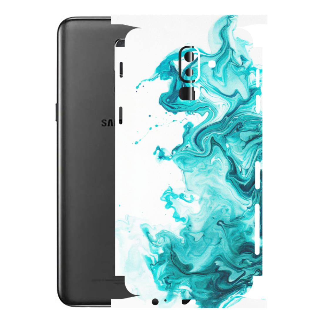 Samsung M/F/Note/Flip and C Phone Skins (All Models) - Sky Blue Abstract Colour - Matte Finish (M-146) Samsung Galaxy J8 2018