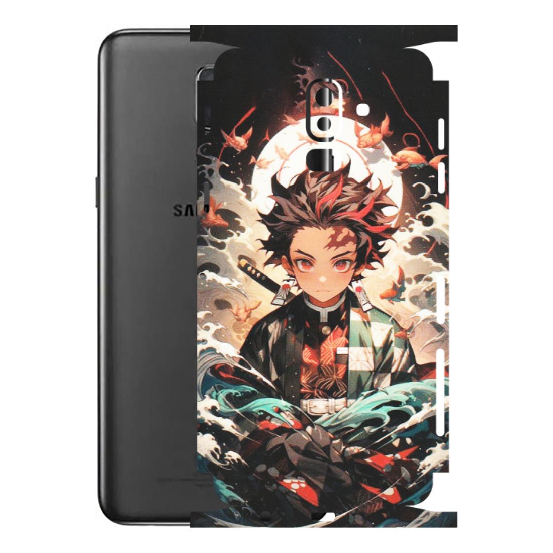 Samsung M/F/Note/Flip and C Phone Skins (All Models) - Tanjiro Demon Slayer Anime - Matte Finish (M-158) Samsung Galaxy J8 2018