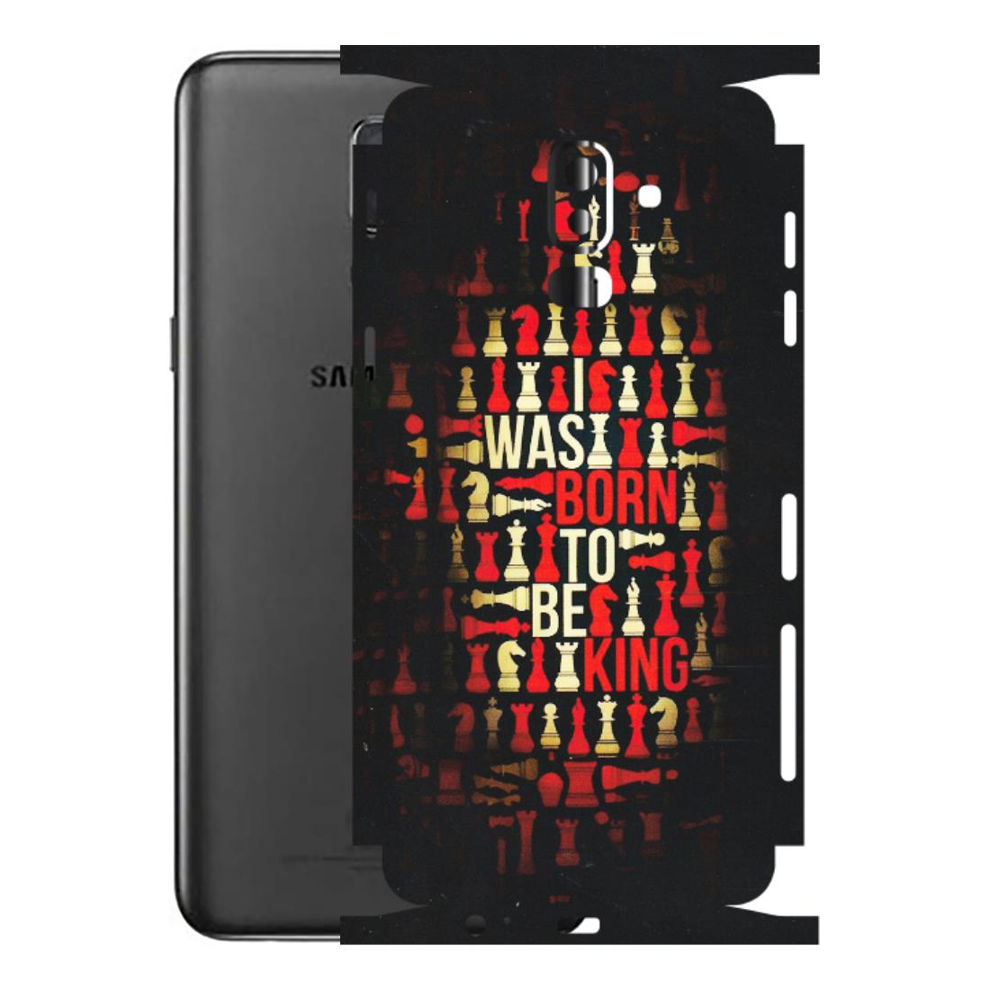 Samsung M/F/Note/Flip and C Phone Skins (All Models) - Born To Be King - Matte Finish (M-73) Samsung Galaxy J8 2018