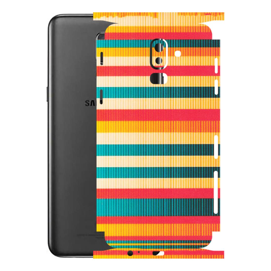 Samsung M/F/Note/Flip and C Phone Skins (All Models) - Colourful Stripes Soothing Effect - Matte Finish (M-86) Samsung Galaxy J8 2018