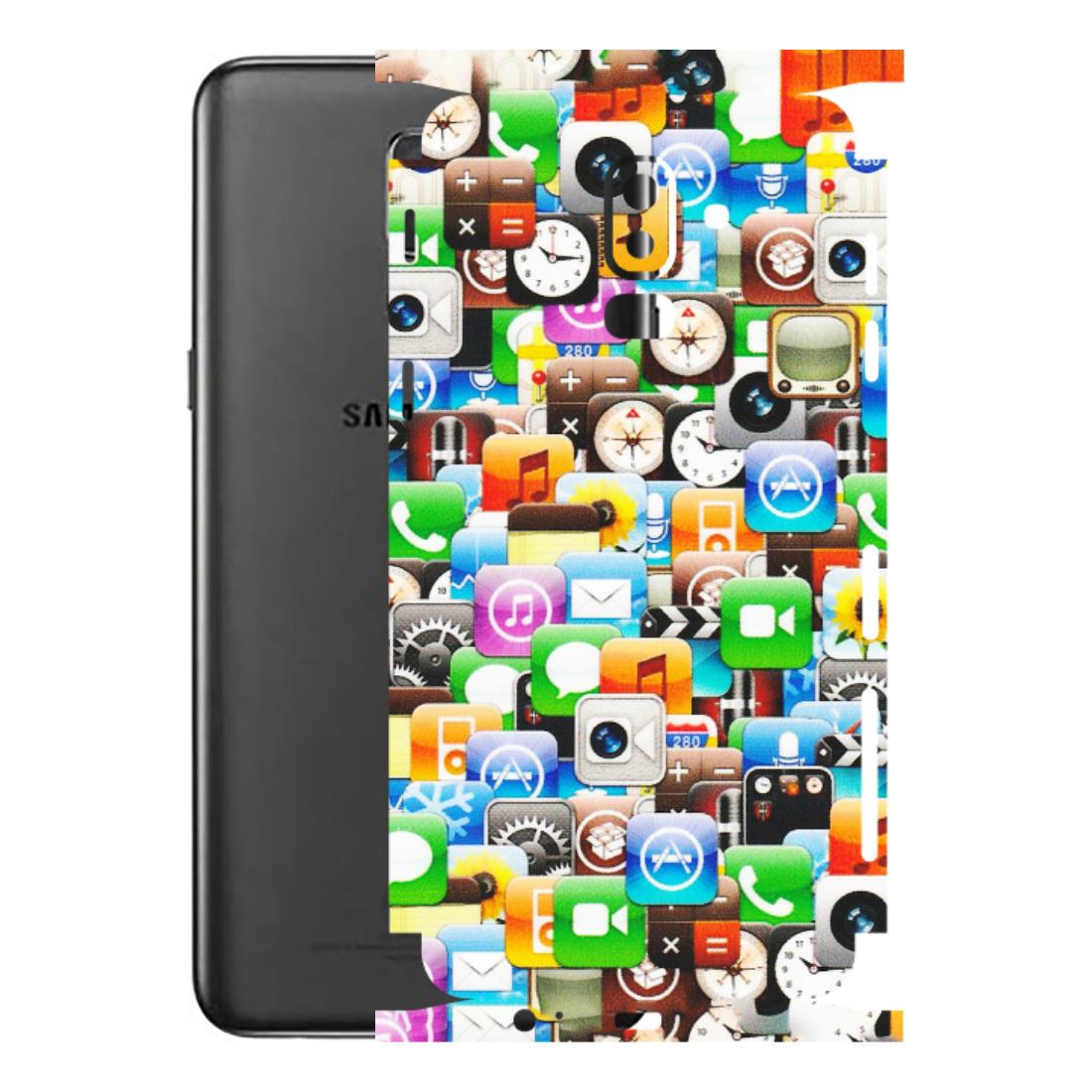 Samsung M/F/Note/Flip and C Phone Skins (All Models) - All Apple Icons - Matte Finish (M-93) Samsung Galaxy J8 2018