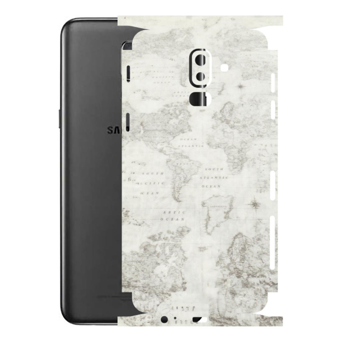 Samsung M/F/Note/Flip and C Phone Skins (All Models) - World Travel Map - Transparent Finish (T-04) Samsung Galaxy J8 2018