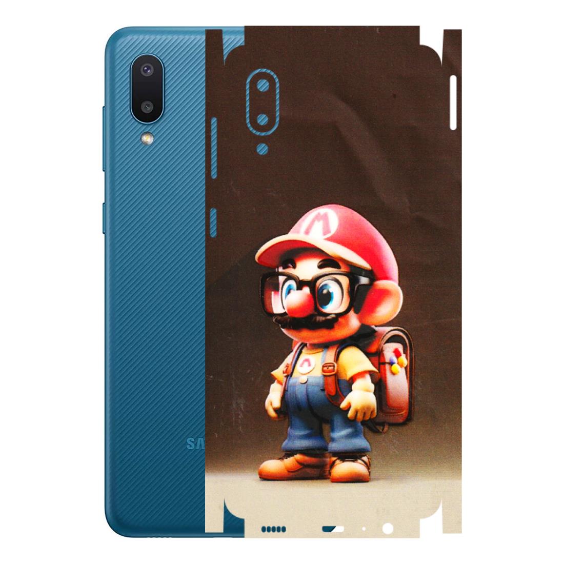 Samsung M/F/Note/Flip and C Phone Skins (All Models) - Little Mario - 3D Embossed Finish (L-119) Samsung Galaxy M02