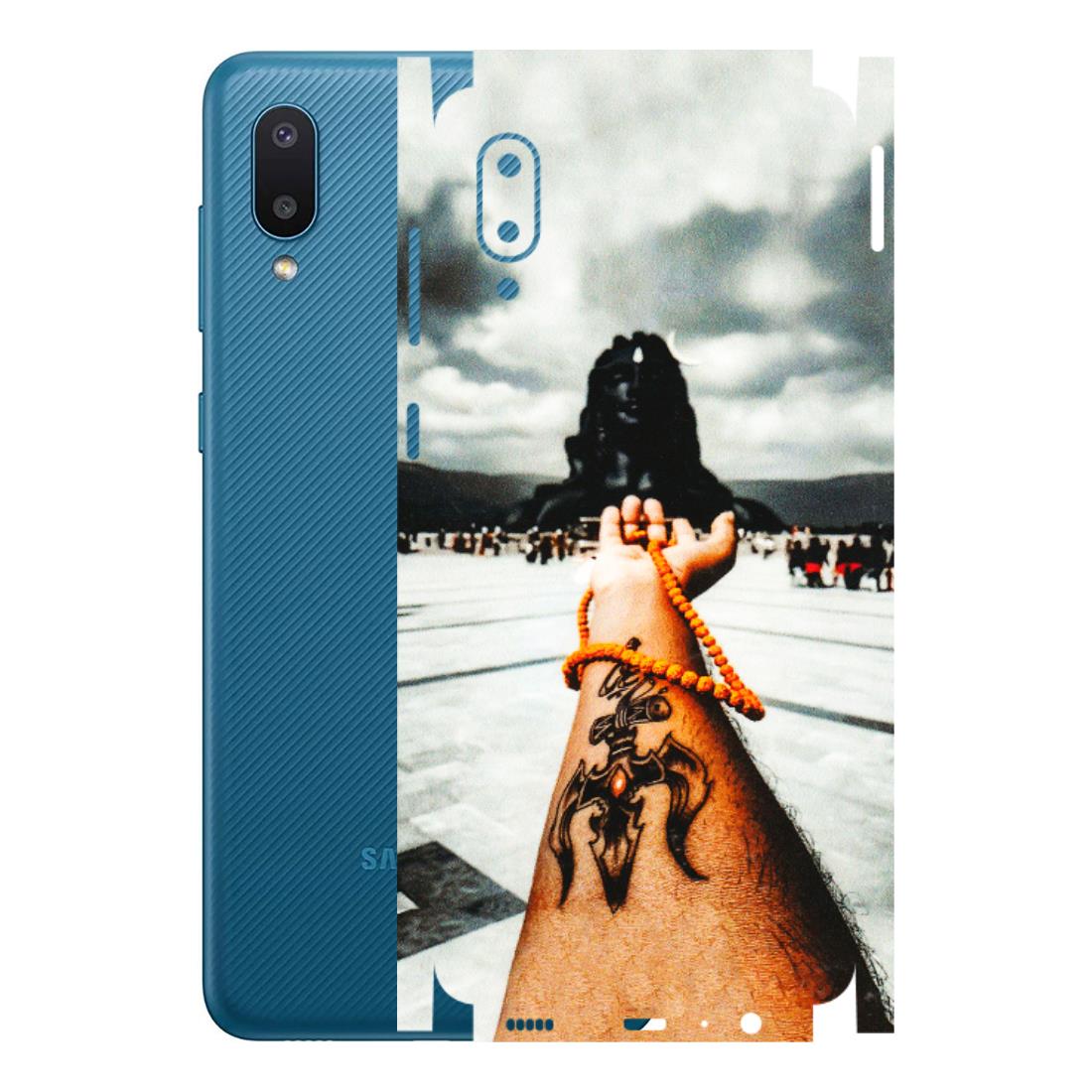 Samsung M/F/Note/Flip and C Phone Skins (All Models) - Jai Adiyogi Mahakaal - 3D Embossed Finish (L-164) Samsung Galaxy M02
