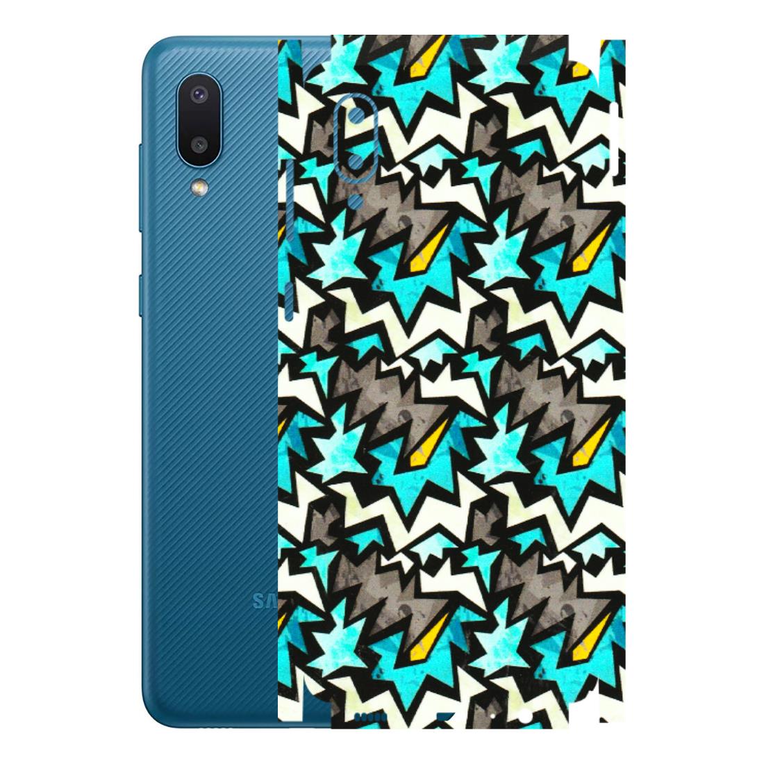 Samsung M/F/Note/Flip and C Phone Skins (All Models) - Funky Zig Zag - 3D Embossed Finish (L-223) Samsung Galaxy M02