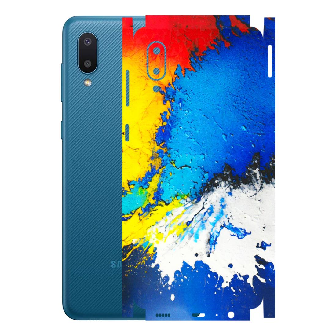 Samsung M/F/Note/Flip and C Phone Skins (All Models) - Acrylic Paint Spill - 3D Embossed Finish (L-229) Samsung Galaxy M02