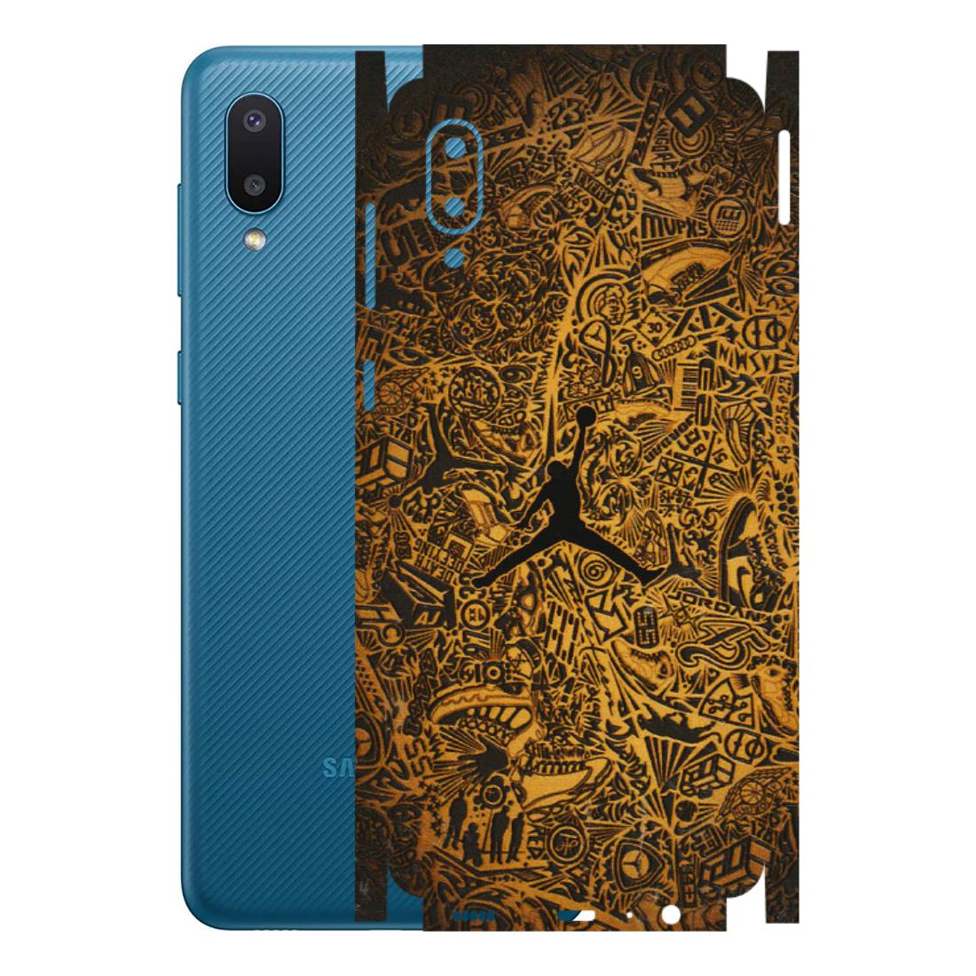 Samsung M/F/Note/Flip and C Phone Skins (All Models) - Premium Gold Basketball Player - 3D Embossed Finish (L-236) Samsung Galaxy M02
