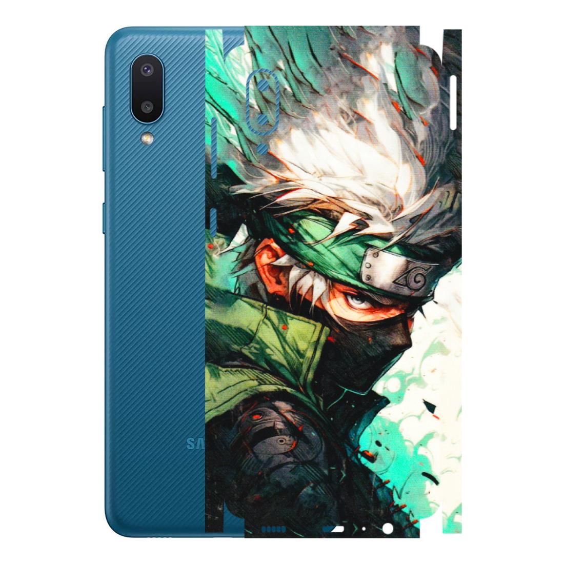 Samsung M/F/Note/Flip and C Phone Skins (All Models) - Kakashi Side Profile - 3D Embossed Finish (L-249) Samsung Galaxy M02