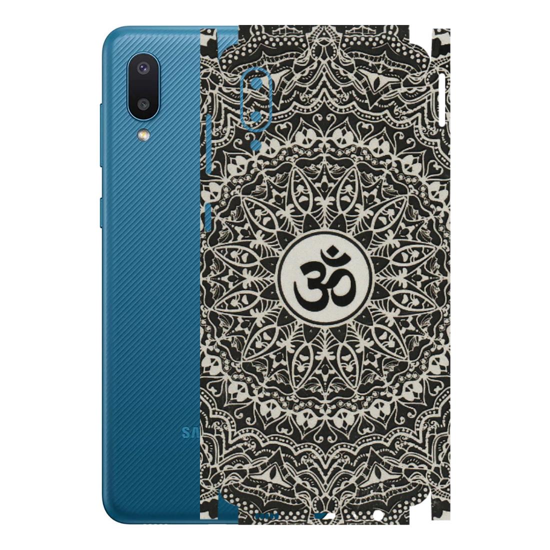 Samsung M/F/Note/Flip and C Phone Skins (All Models) - Aum Elegant Mandala - 3D Embossed Finish (L-62) Samsung Galaxy M02