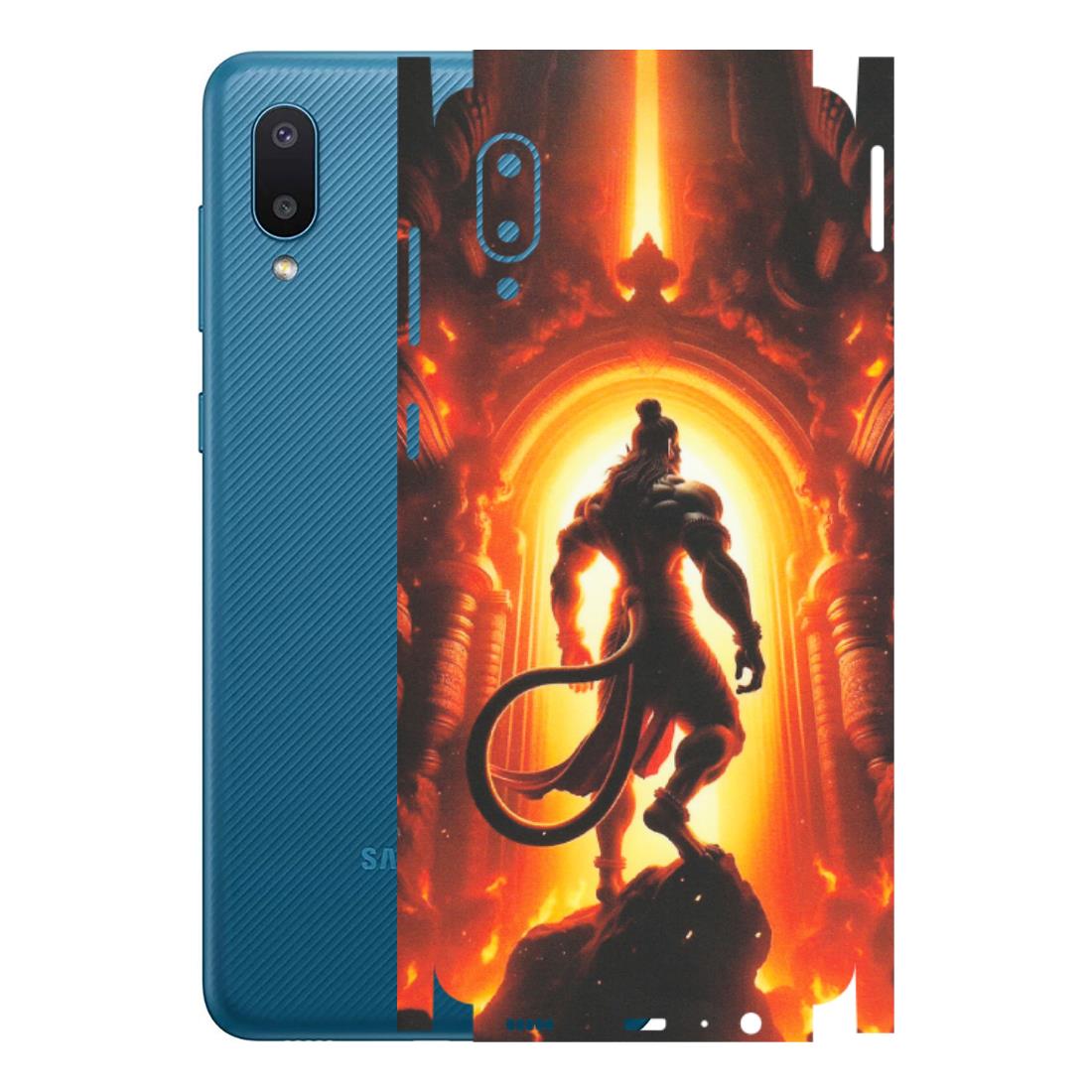 Samsung M/F/Note/Flip and C Phone Skins (All Models) - HanumanJi - Matte Finish (M-06) Samsung Galaxy M02