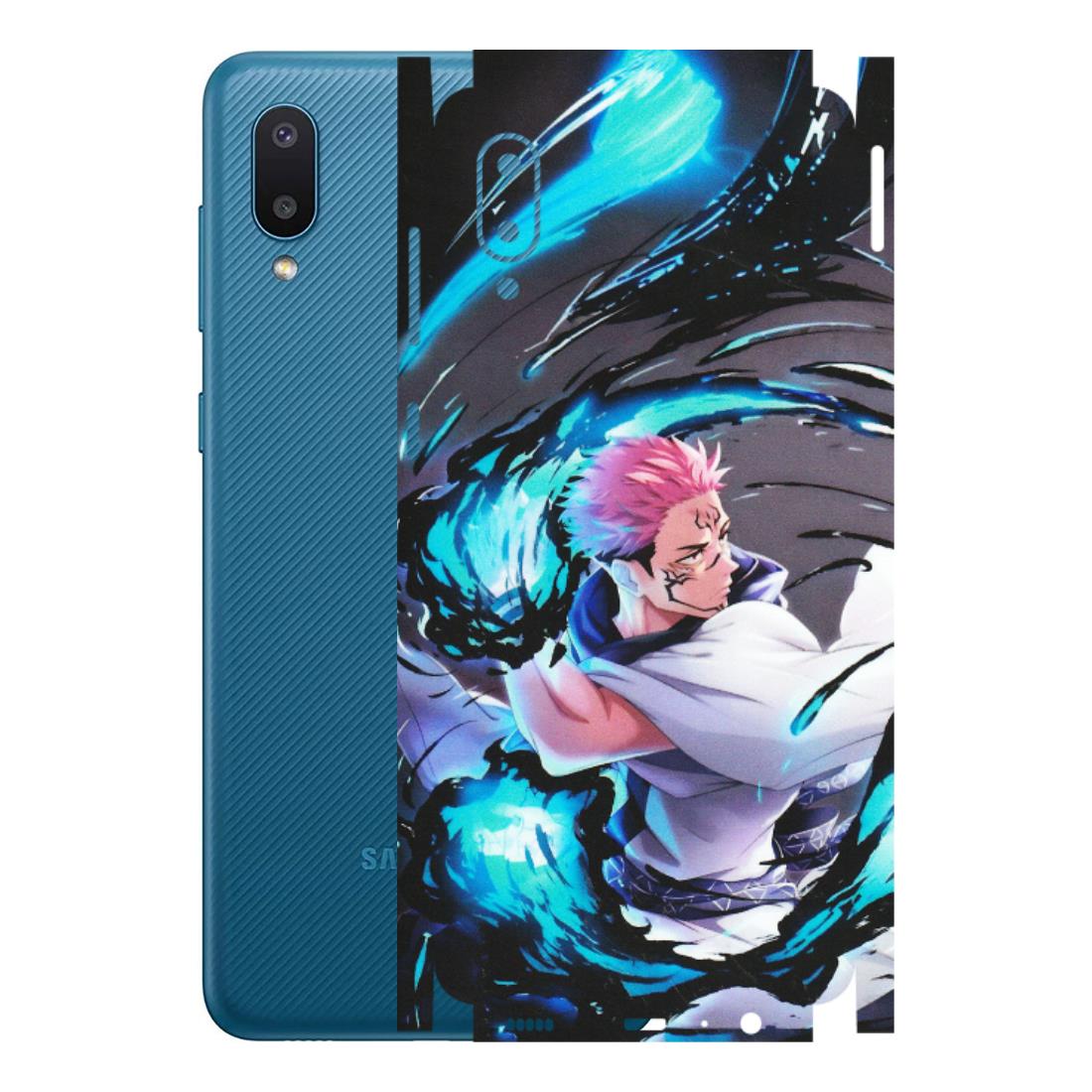 Samsung M/F/Note/Flip and C Phone Skins (All Models) - New Jujutsu Kaisen Grey Blue Anime - Matte Finish (M-127) Samsung Galaxy M02