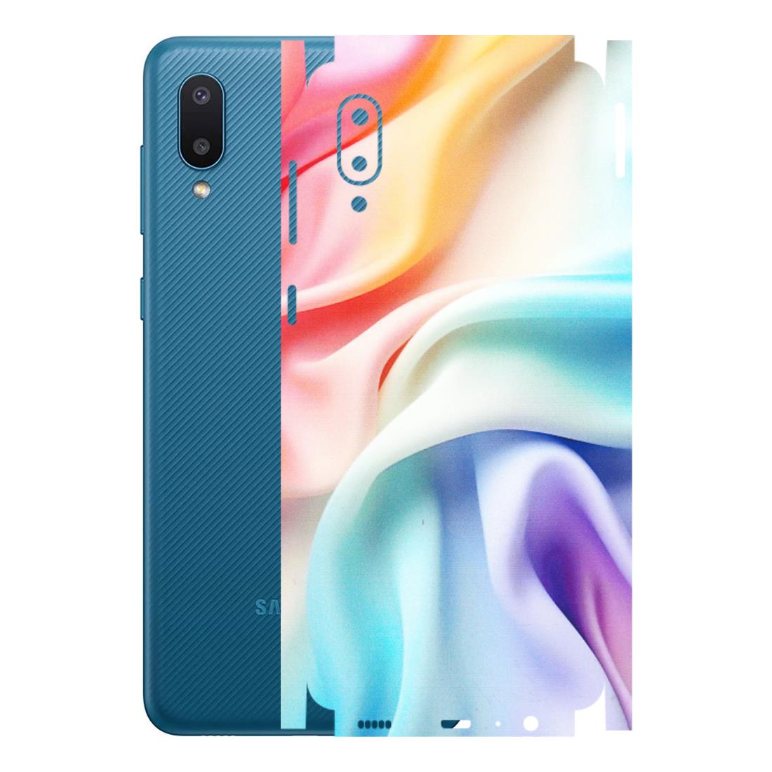 Samsung M/F/Note/Flip and C Phone Skins (All Models) - Colourful Silk Cloth - Matte Finish (M-165) Samsung Galaxy M02