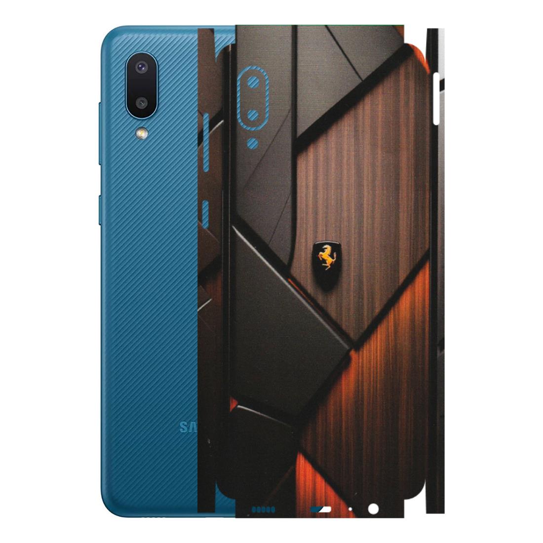 Samsung M/F/Note/Flip and C Phone Skins (All Models) - Lambo Beauty Wood Pattern Sober - Matte Finish (M-51) Samsung Galaxy M02