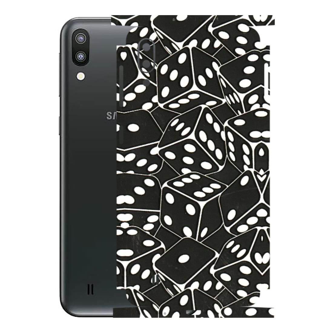 Samsung M/F/Note/Flip and C Phone Skins (All Models) - Big Black Dices - 3D Embossed Finish (L-106) Samsung Galaxy M10