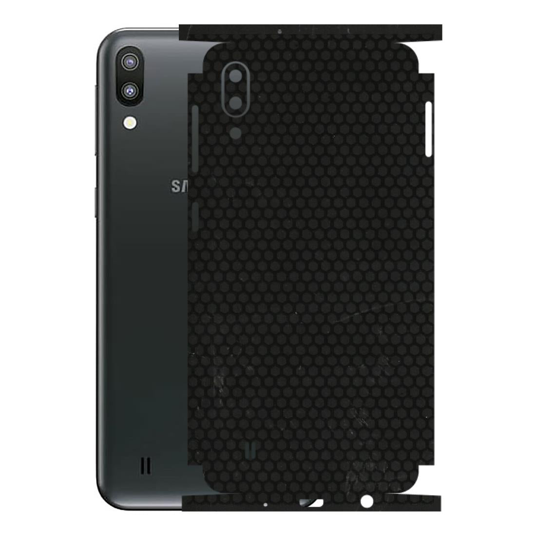 Samsung M/F/Note/Flip and C Phone Skins (All Models) - Black honeycomb - 3D Embossed Finish (L-114) Samsung Galaxy M10