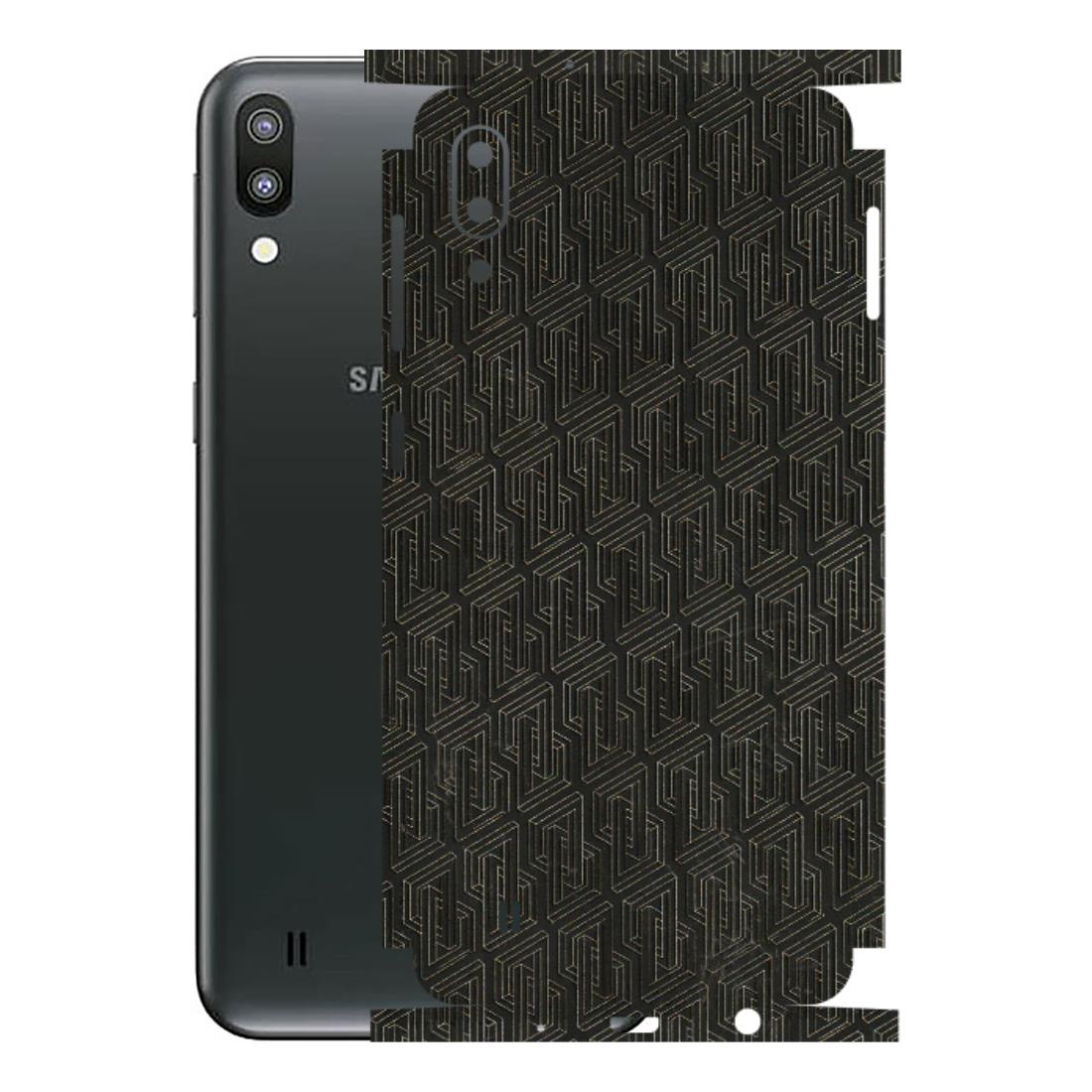 Samsung M/F/Note/Flip and C Phone Skins (All Models) - Black Abstract Pattern - 3D Embossed Finish (L-117) Samsung Galaxy M10