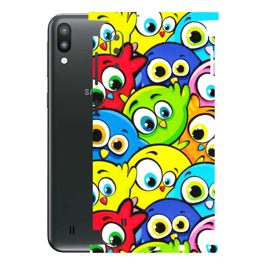 Samsung M/F/Note/Flip and C Phone Skins (All Models) - Cute Fluffy Birds - 3D Embossed Finish (L-213) Samsung Galaxy M10