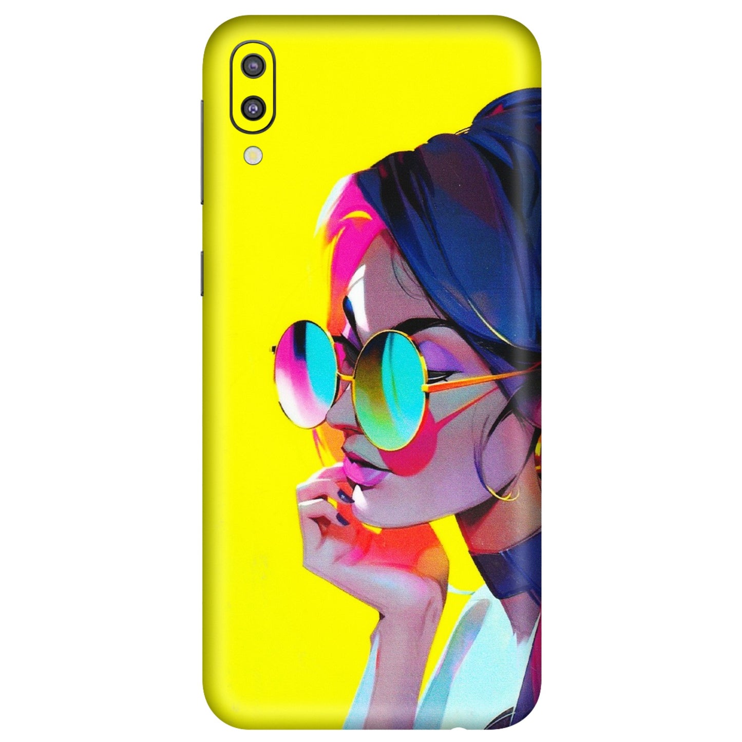 Samsung M/F/Note/Flip and C Phone Skins (All Models) - Bold Stylish Girl - 3D Embossed Finish (L-222) Samsung Galaxy M10