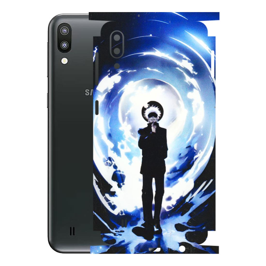 Samsung M/F/Note/Flip and C Phone Skins (All Models) - Satoru Gojo Dark Blue - 3D Embossed Finish (L-235) Samsung Galaxy M10