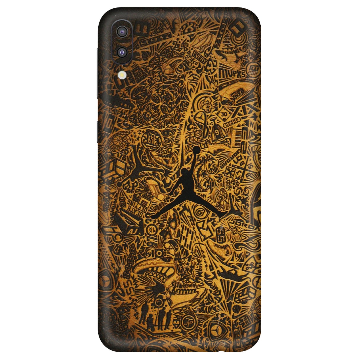 Samsung M/F/Note/Flip and C Phone Skins (All Models) - Premium Gold Basketball Player - 3D Embossed Finish (L-236) Samsung Galaxy M10