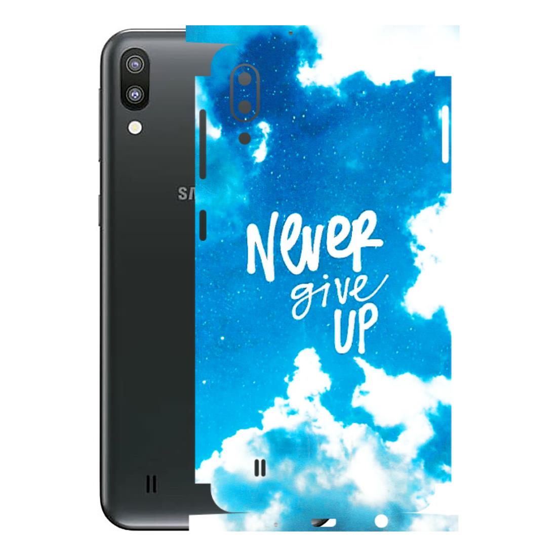 Samsung M/F/Note/Flip and C Phone Skins (All Models) - Never Give Up - 3D Embossed Finish (L-279) Samsung Galaxy M10