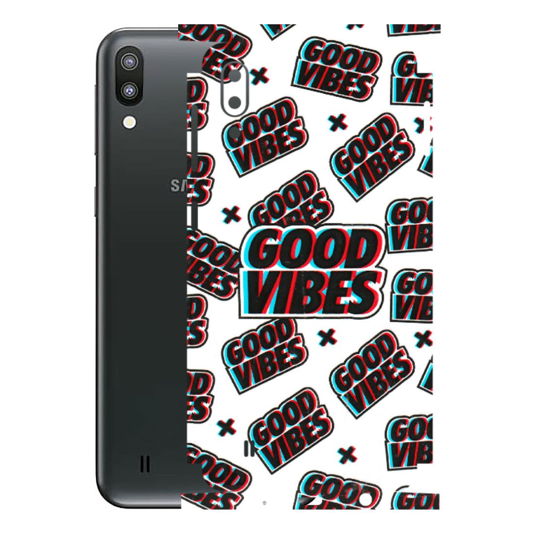 Samsung M/F/Note/Flip and C Phone Skins (All Models) - Good Vibes - 3D Embossed Finish (L-282) Samsung Galaxy M10