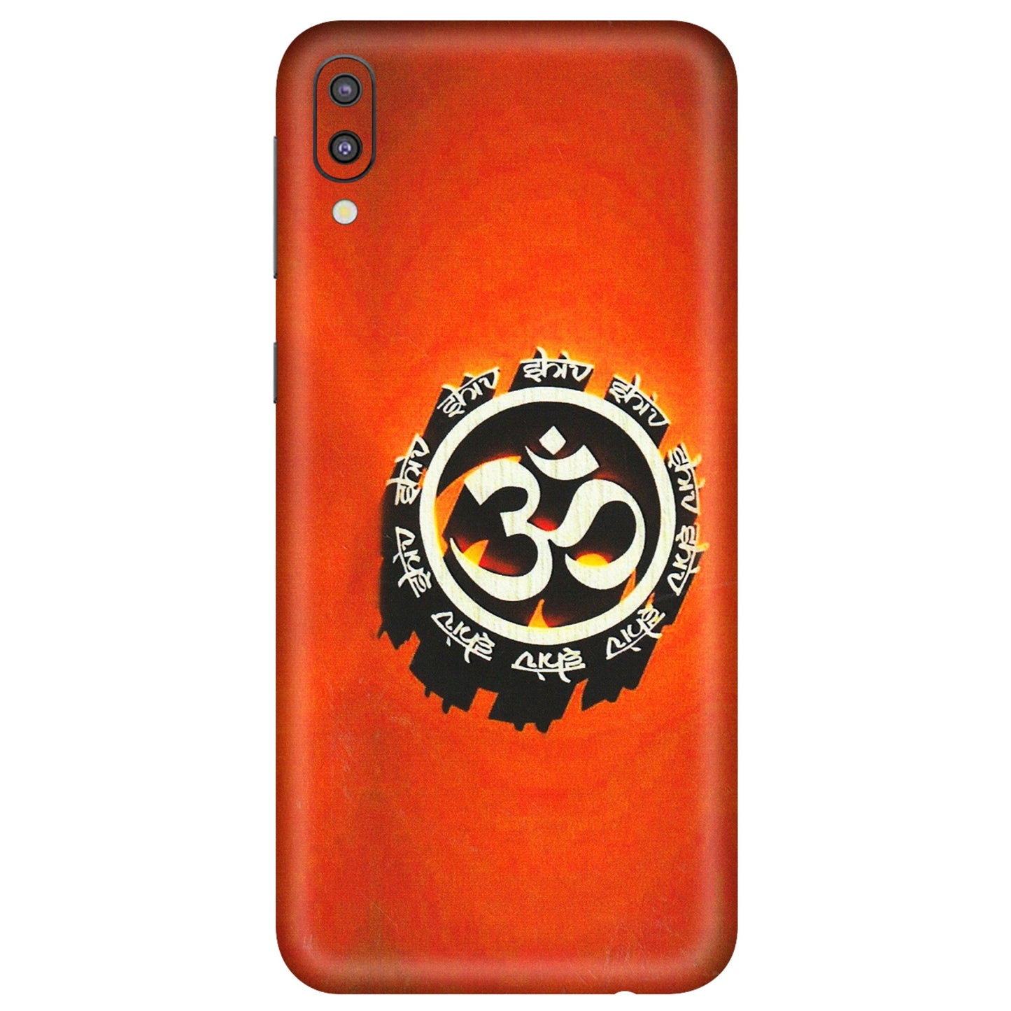 Samsung M/F/Note/Flip and C Phone Skins (All Models) - Aum Shiv Orange - 3D Embossed Finish (L-32) Samsung Galaxy M10