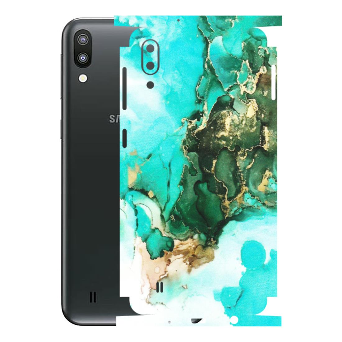 Samsung M/F/Note/Flip and C Phone Skins (All Models) - The Blue Gold Marble - Matte Finish (M-124) Samsung Galaxy M10