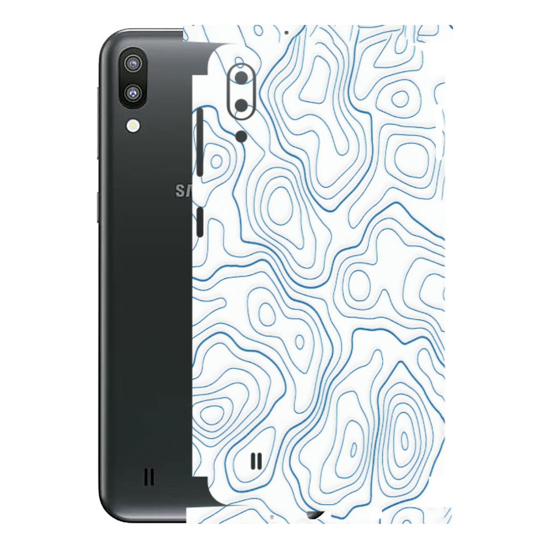 Samsung M/F/Note/Flip and C Phone Skins (All Models) - Blue And White Swirls - Matte Finish (M-139) Samsung Galaxy M10