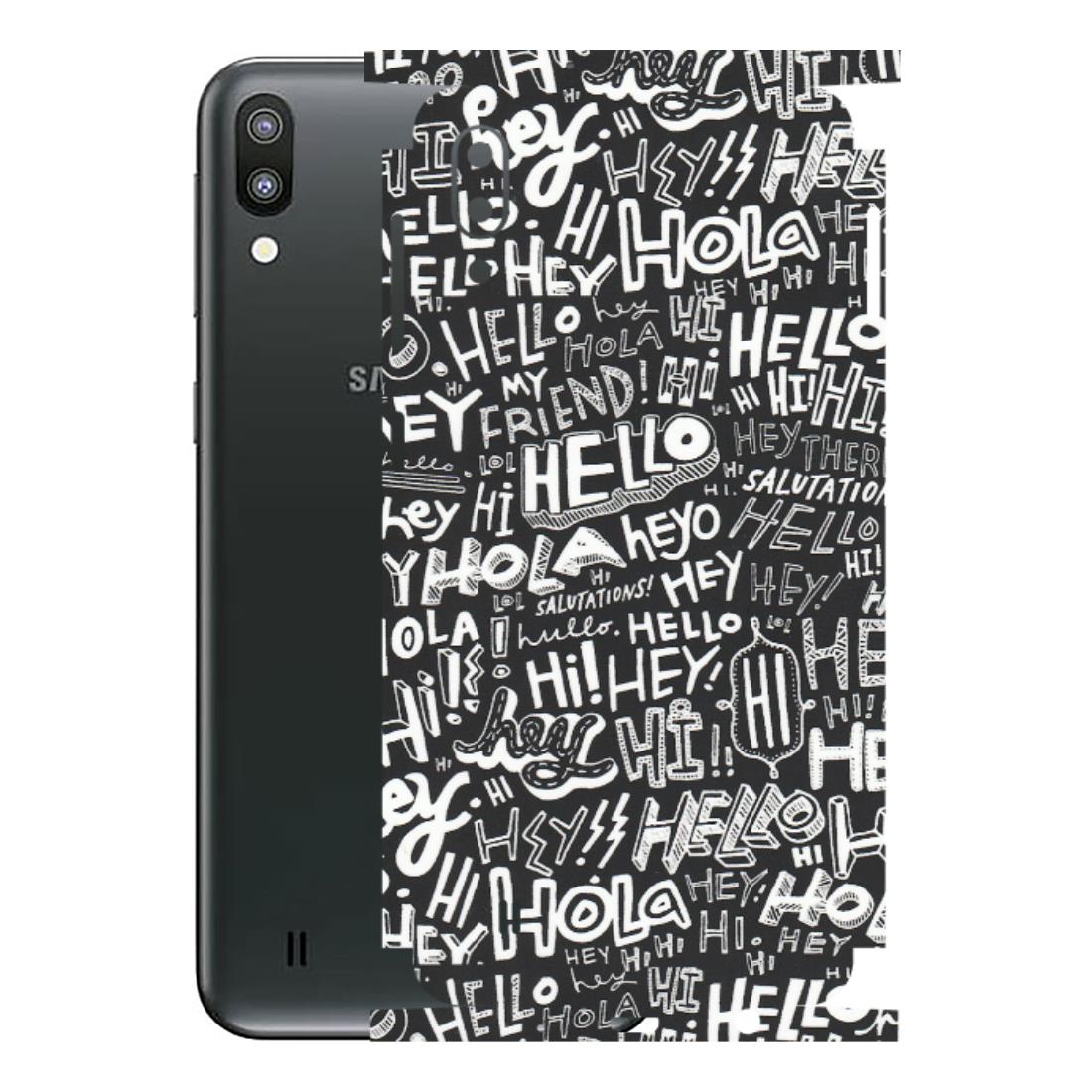 Samsung M/F/Note/Flip and C Phone Skins (All Models) - Hi Hello Doodles - Matte Finish (M-25) Samsung Galaxy M10