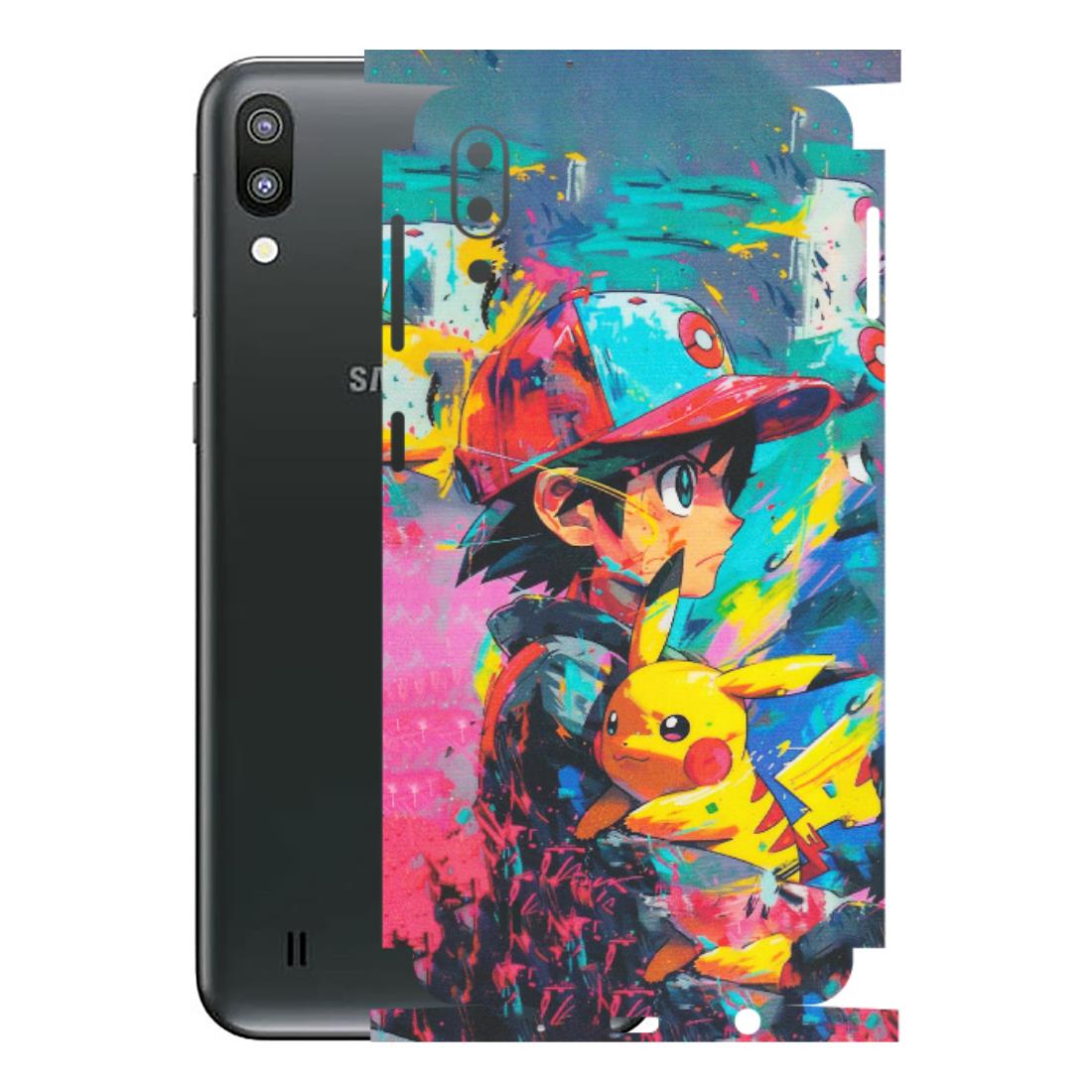 Samsung M/F/Note/Flip and C Phone Skins (All Models) - Ash & Pikachu - Matte Finish (M-26) Samsung Galaxy M10