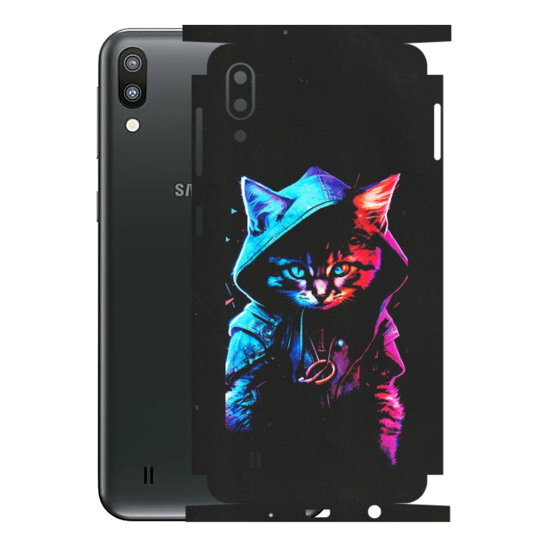 Samsung M/F/Note/Flip and C Phone Skins (All Models) - Cyberpunk Cat - Matte Finish (M-45) Samsung Galaxy M10