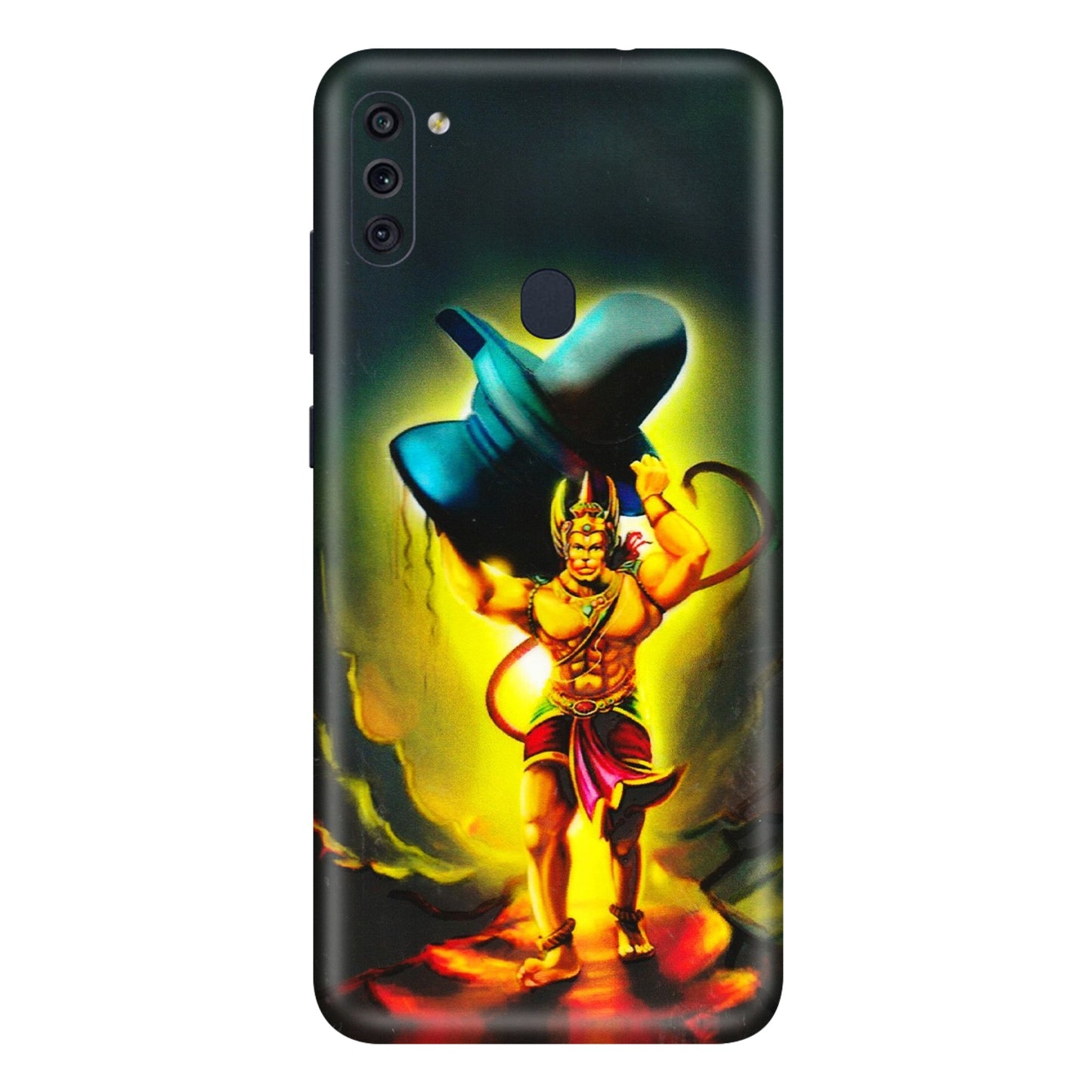 Samsung M/F/Note/Flip and C Phone Skins (All Models) - Hanuman Ji - 3D Embossed Finish (L-128) Samsung Galaxy M11